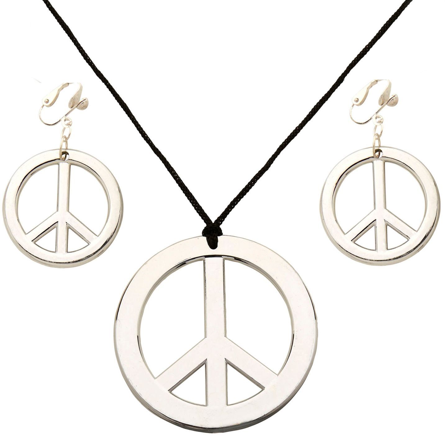 Hippie ketting en oorbellen