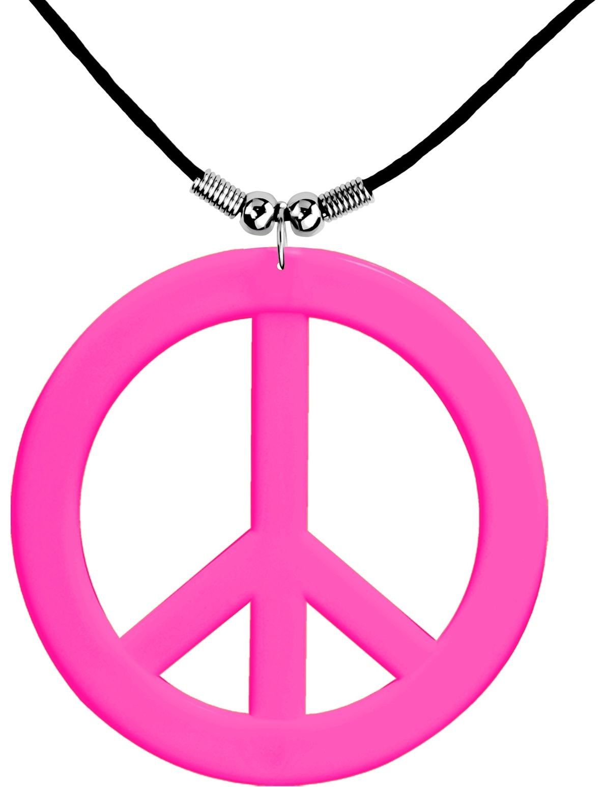 Hippie ketting neon roze