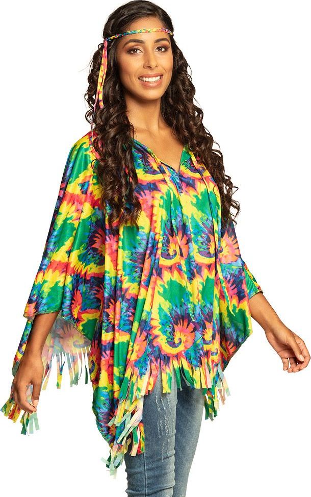 Hippie poncho tie dye