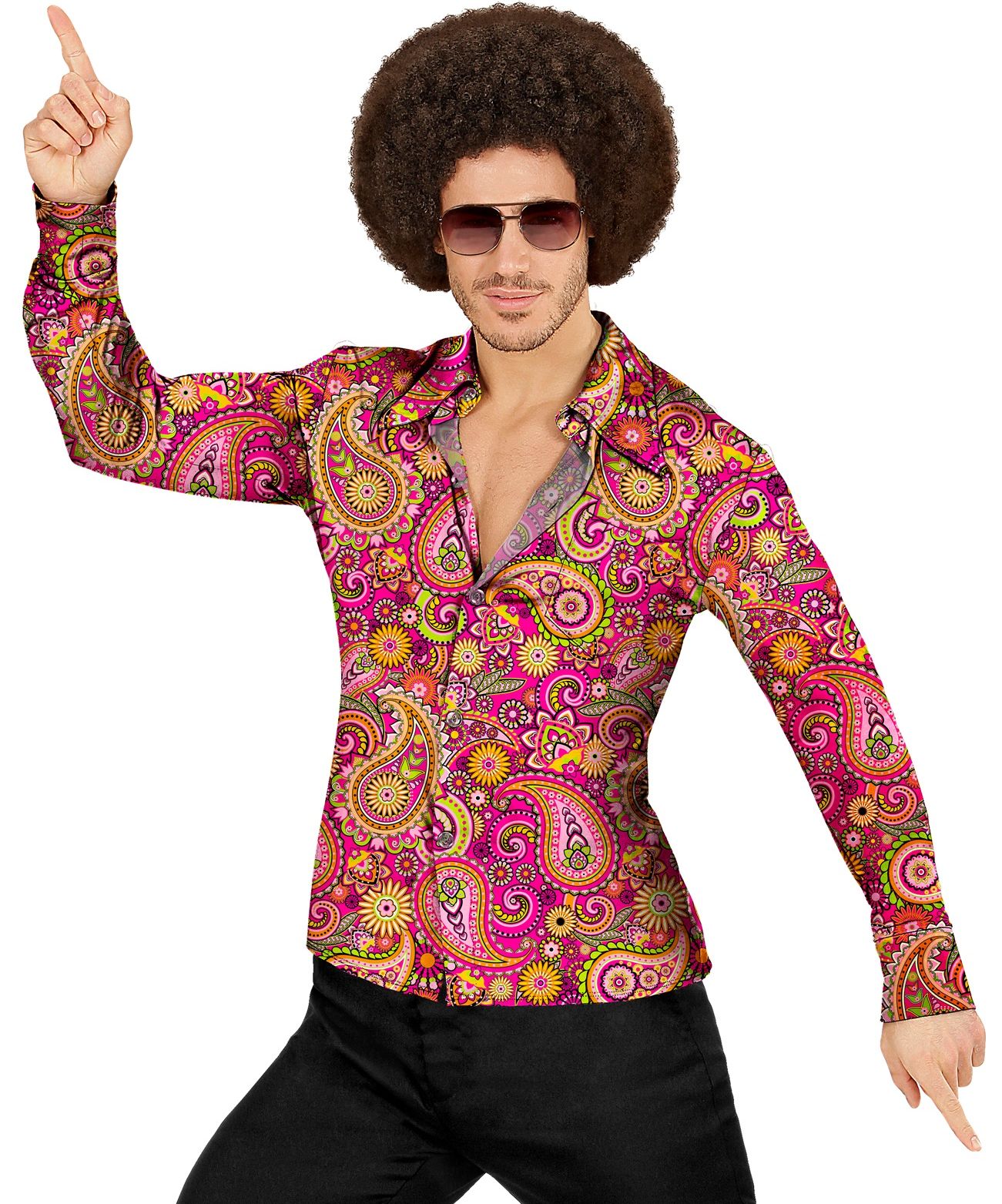 Hippie style 60s blouse mannen