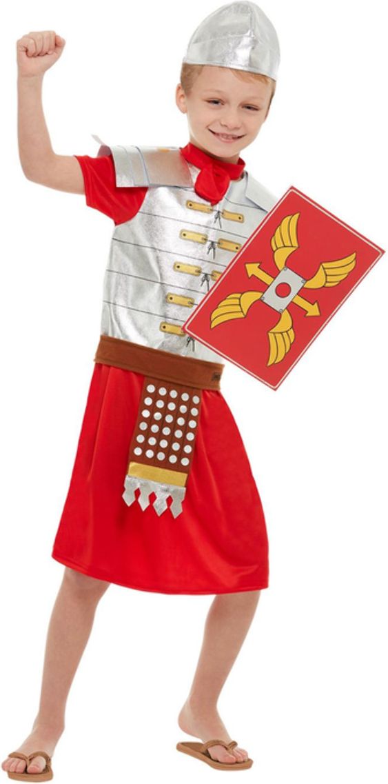 Historisch Romeins Kostuum Jongens Rood