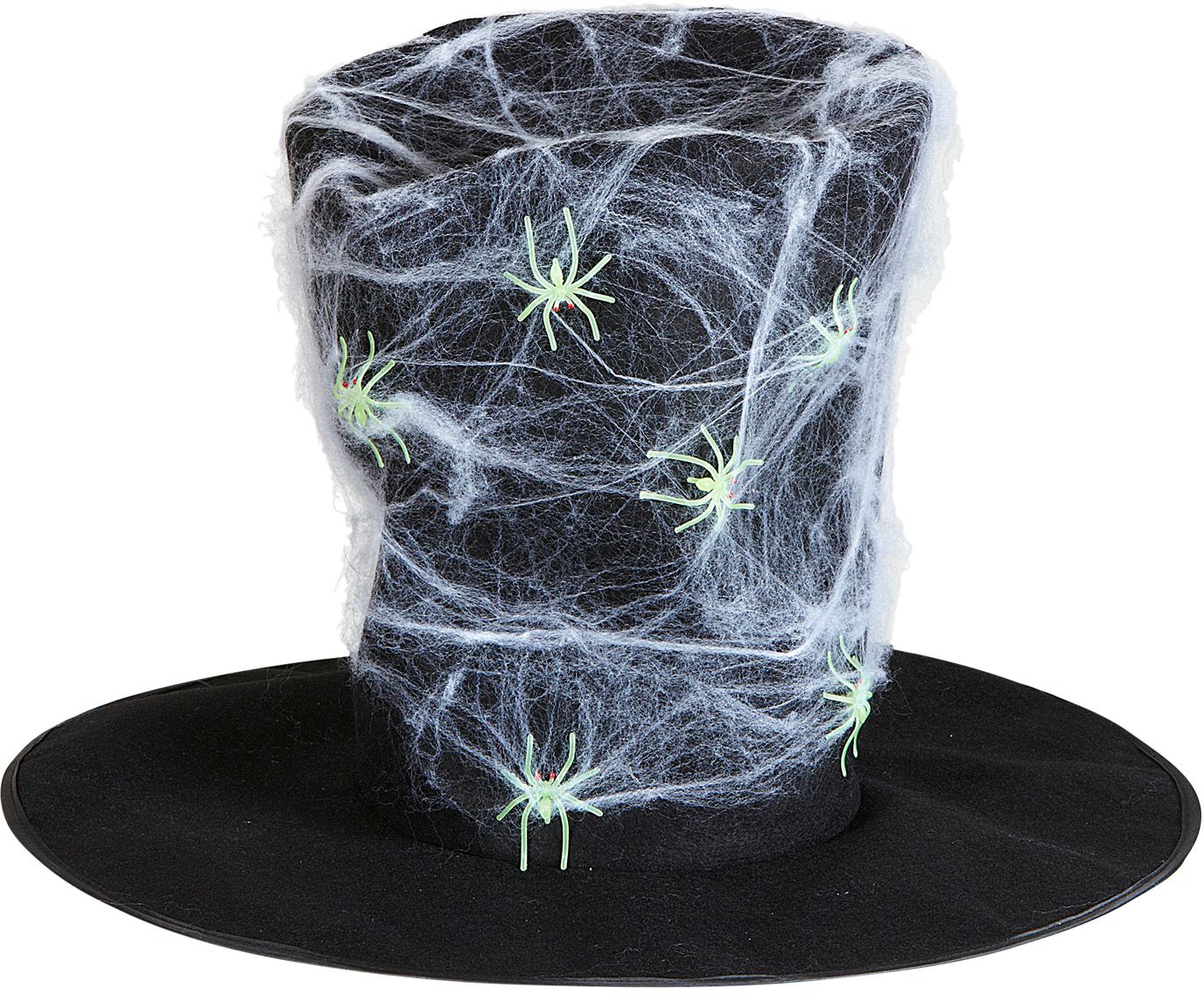 Hoge heksenhoed met spinnenweb