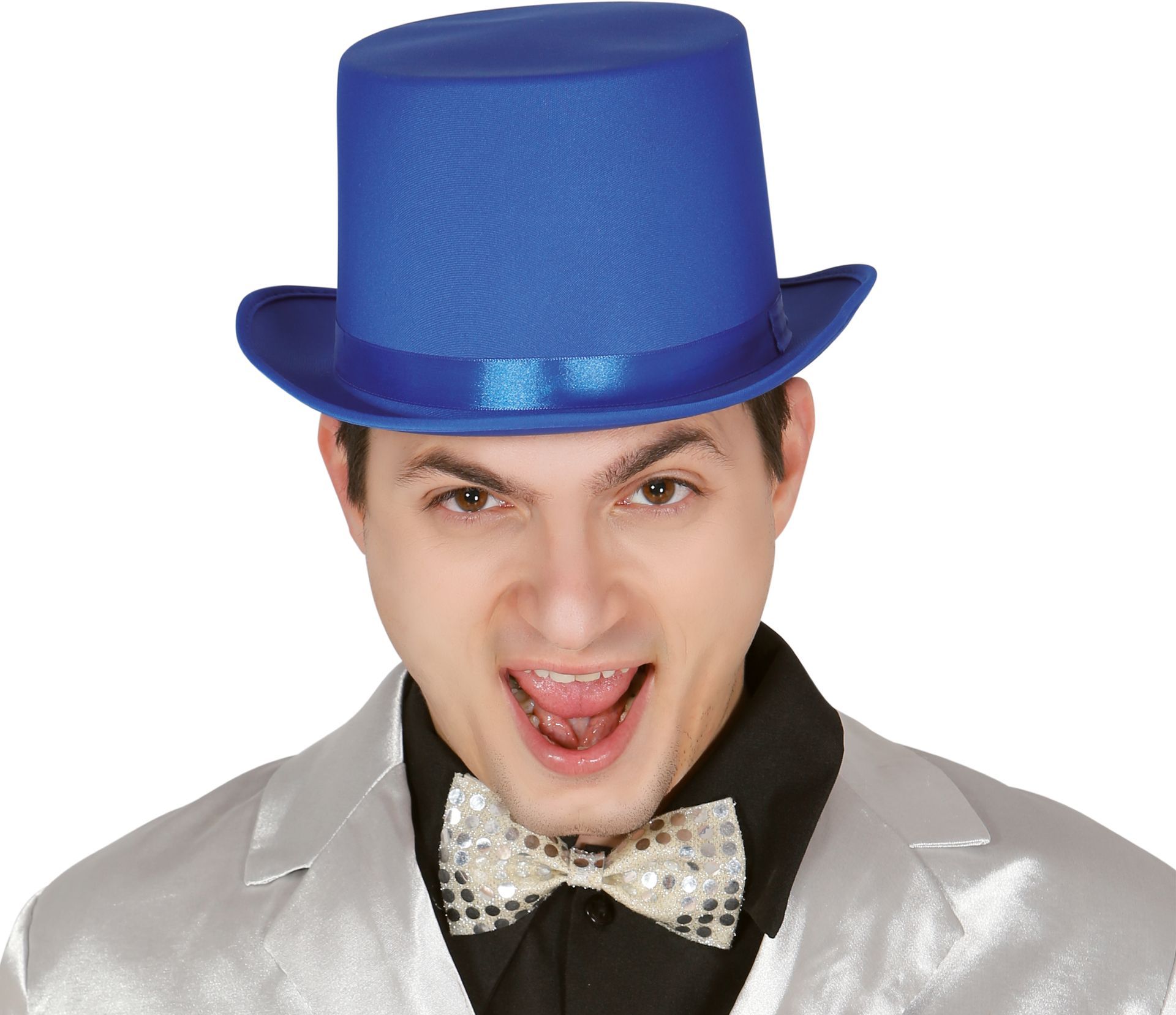 Hoge hoed luxe blauw