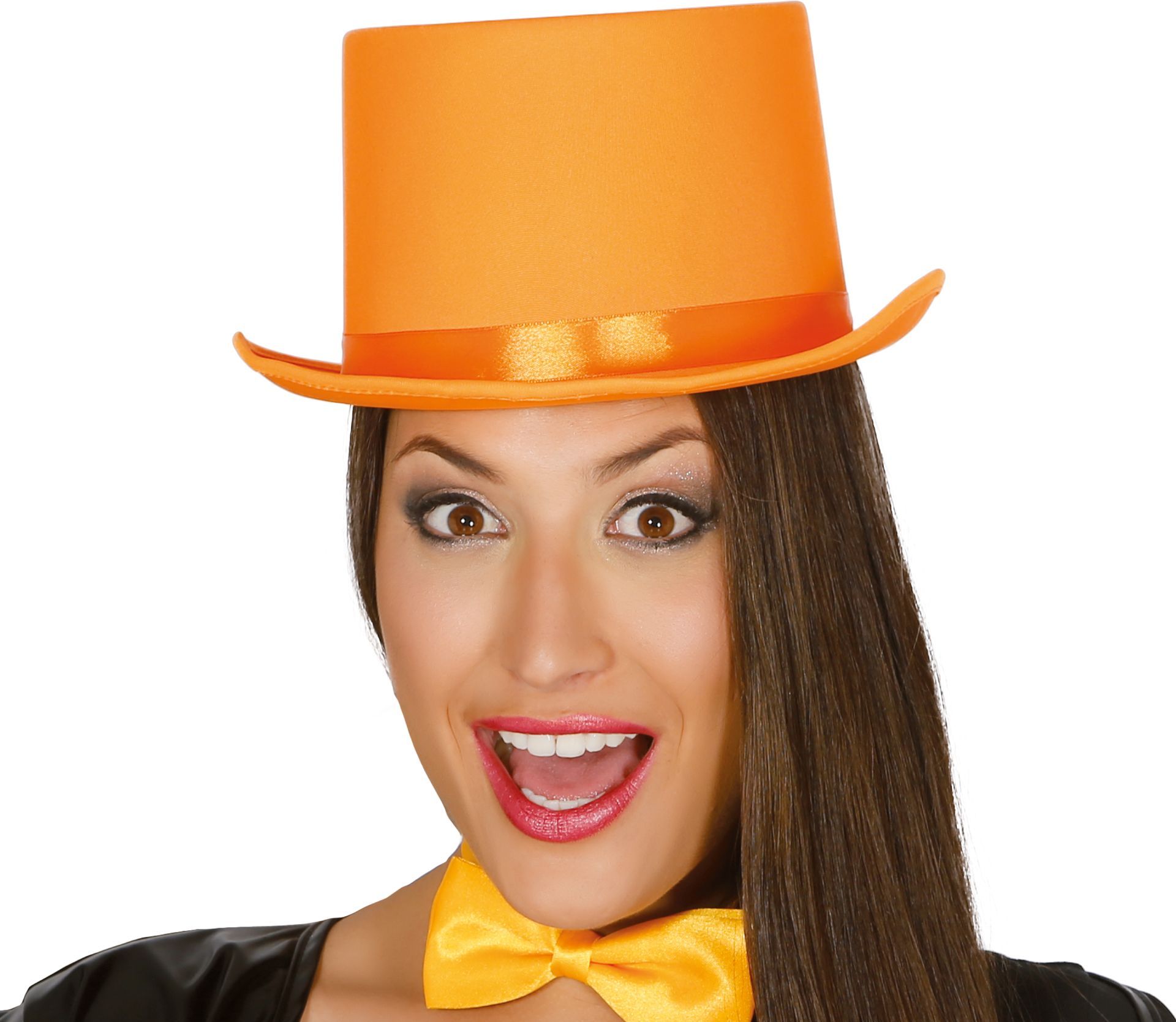 Hoge hoed luxe oranje