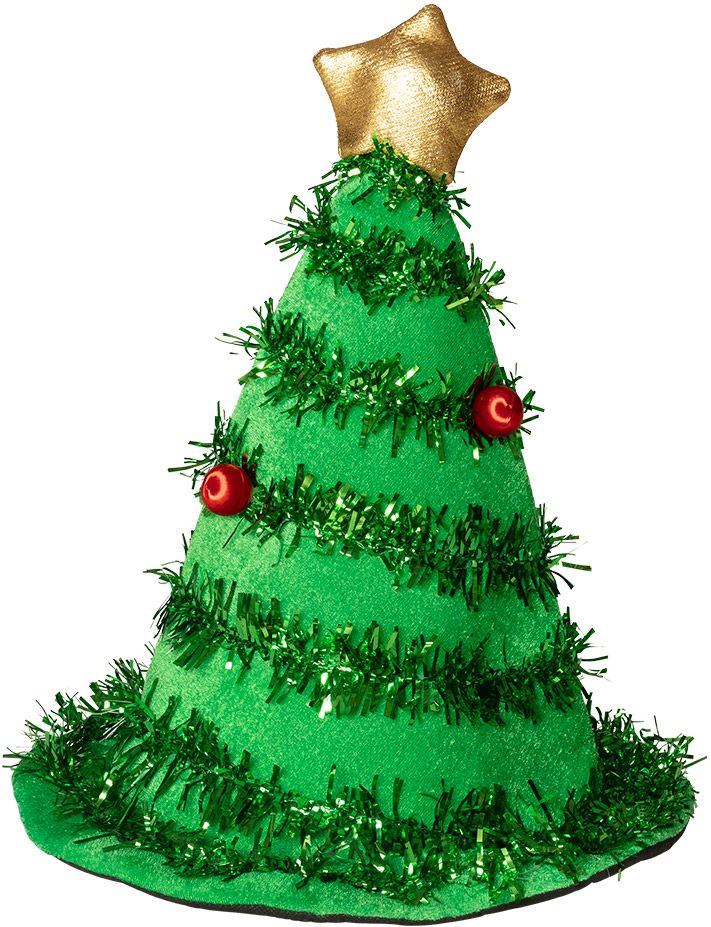 Hoge kerstboom hoed groen