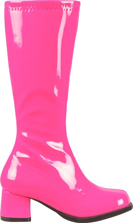 Hoge laarzen kind neon roze