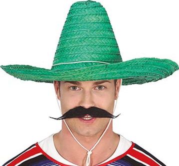 Hoge Mexicaanse sombrero groen