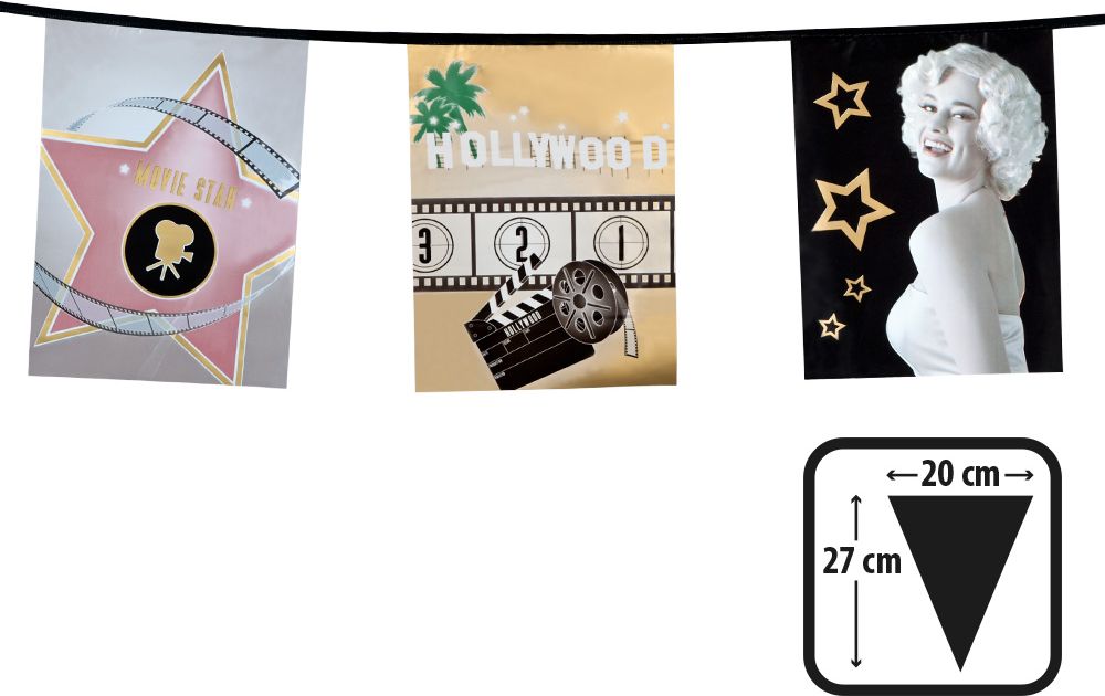 Hollywood retro vlaggenlijn
