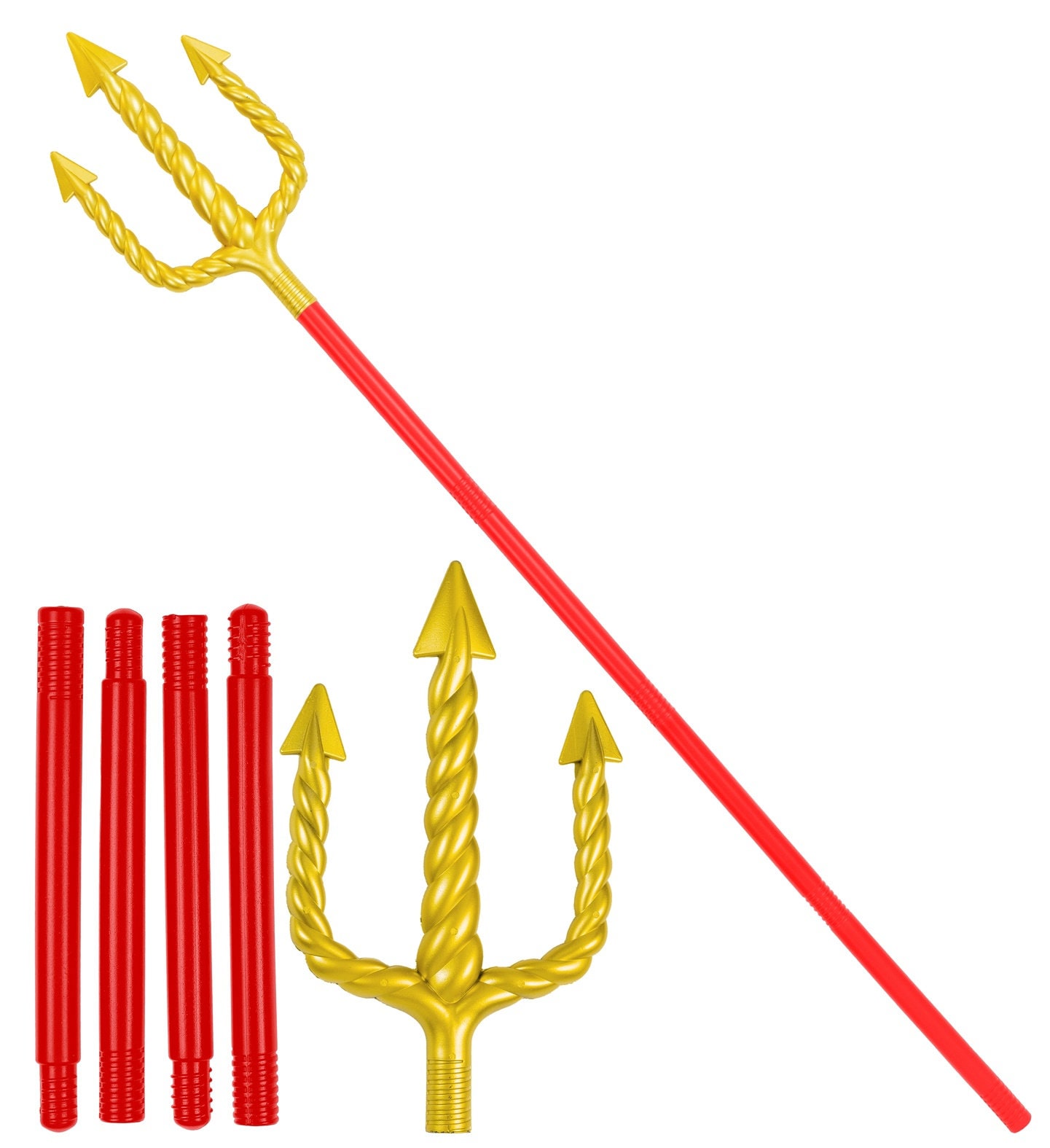 Hooivork Rood Goud Feest Accessoire