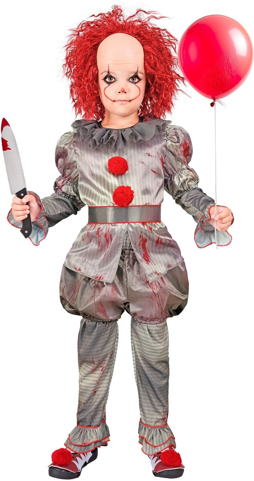 Horror Clown Pak Halloween Grijs Jongens