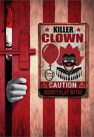 Horror clown poster 24 x 36 cm halloween