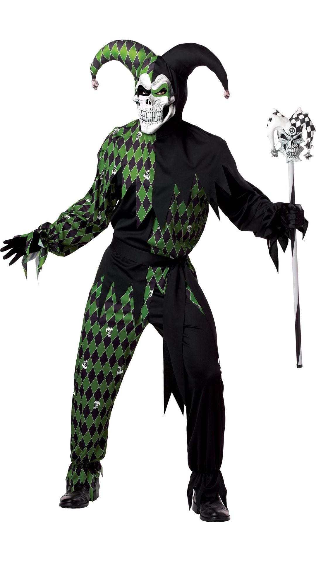Horror jester kostuum