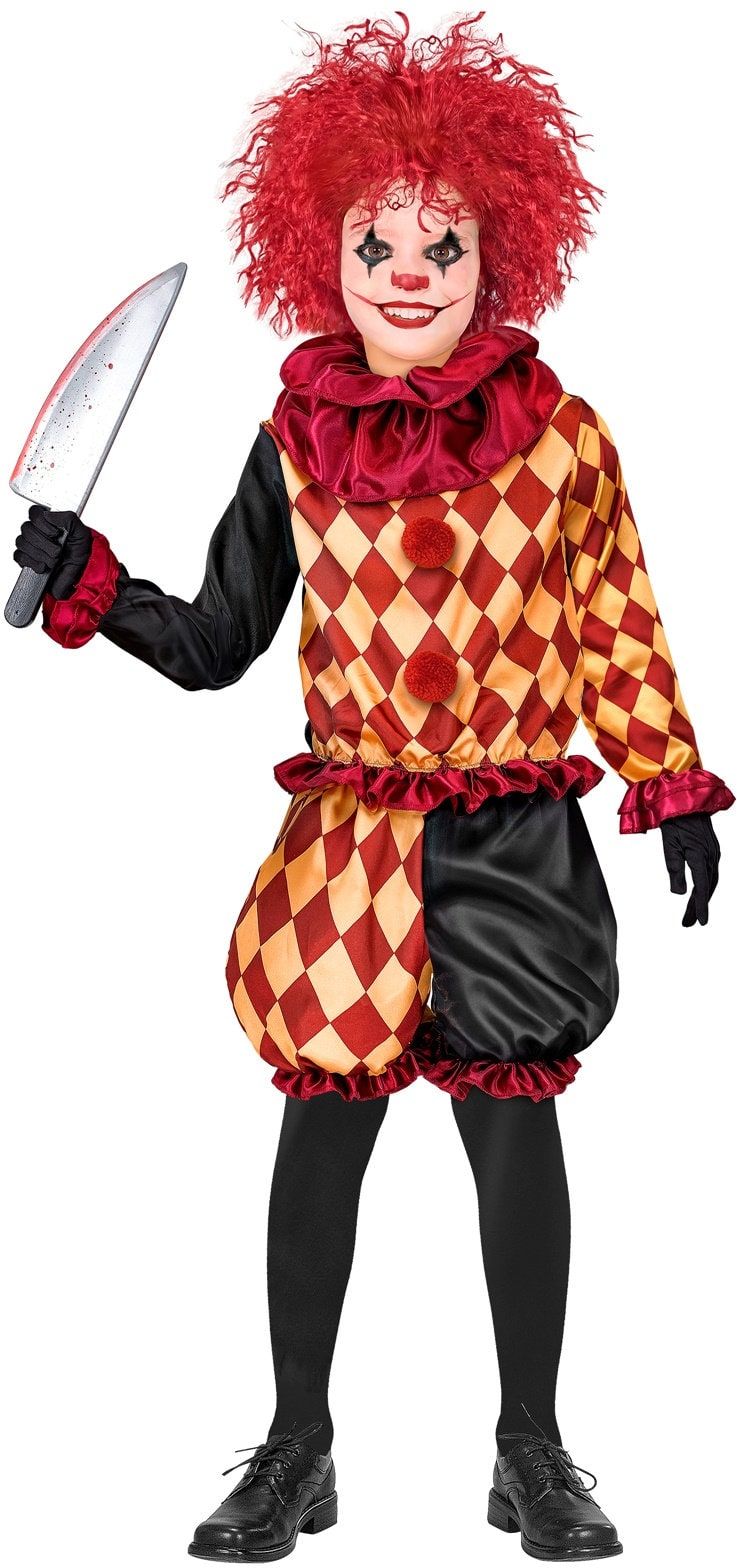Horror Killer Clown Pak Halloween Rood Jongens
