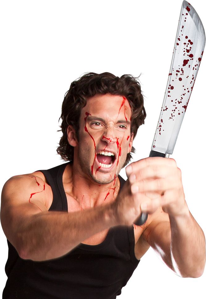 Horror machete met bloed halloween