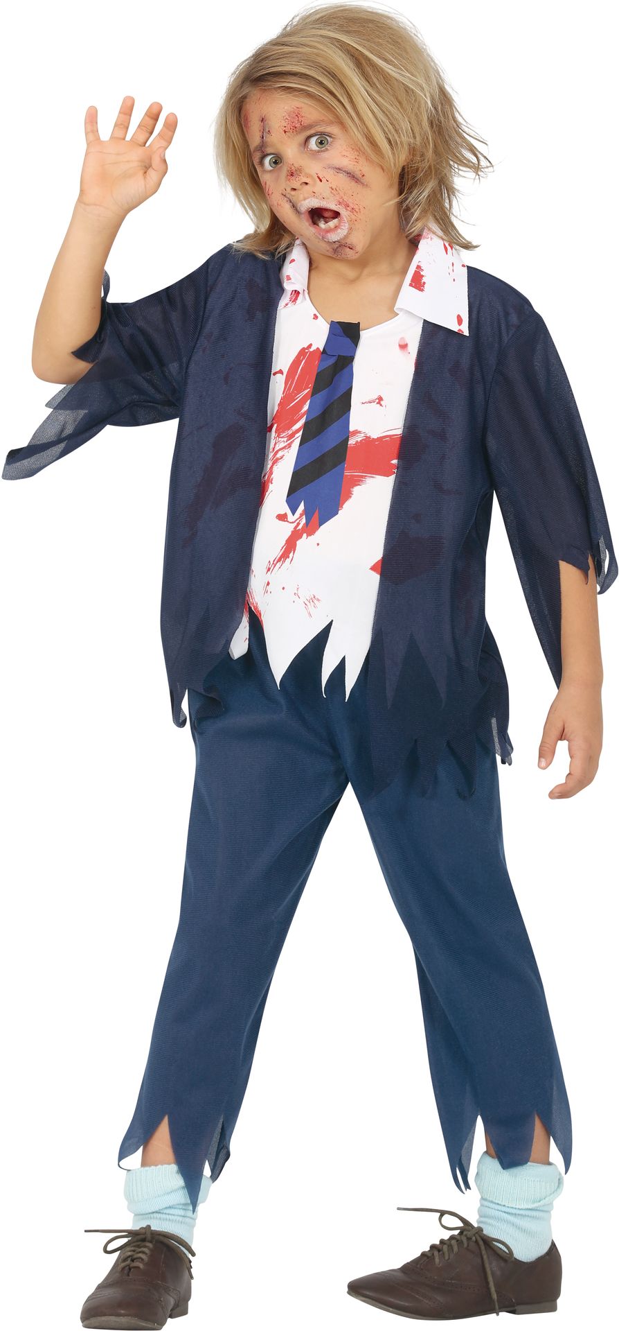 Horror school zombie pakje jongen