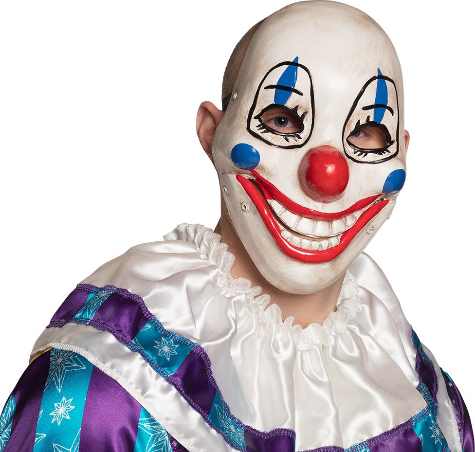 Horrow clown masker met beweegbare mond