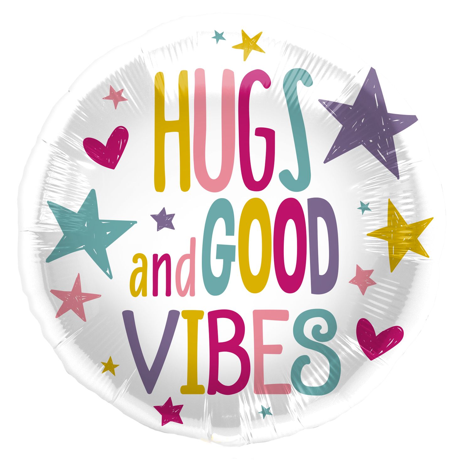 Hugs And good vibes folieballon