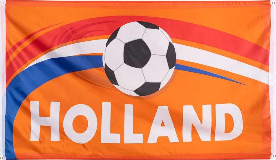 Hup Holland hup voetbal oranje vlag