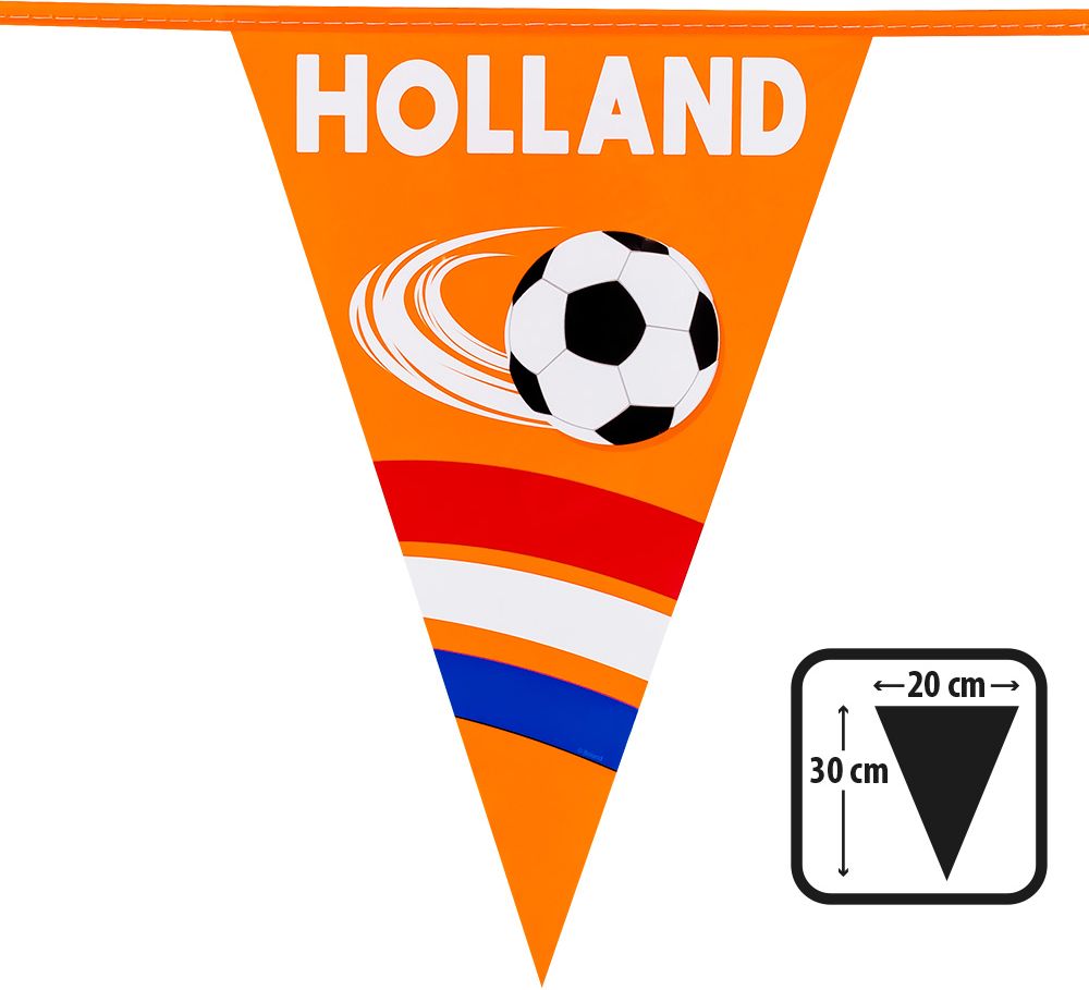 Hup Holland hup voetbal oranje vlaggenlijn 6 meter