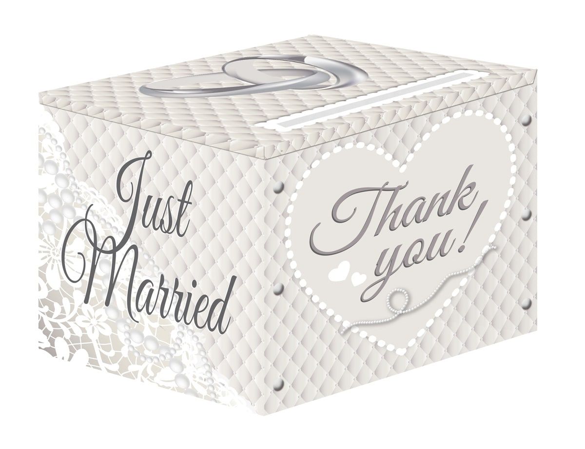 Huwelijk just married cadeau enveloppendoos