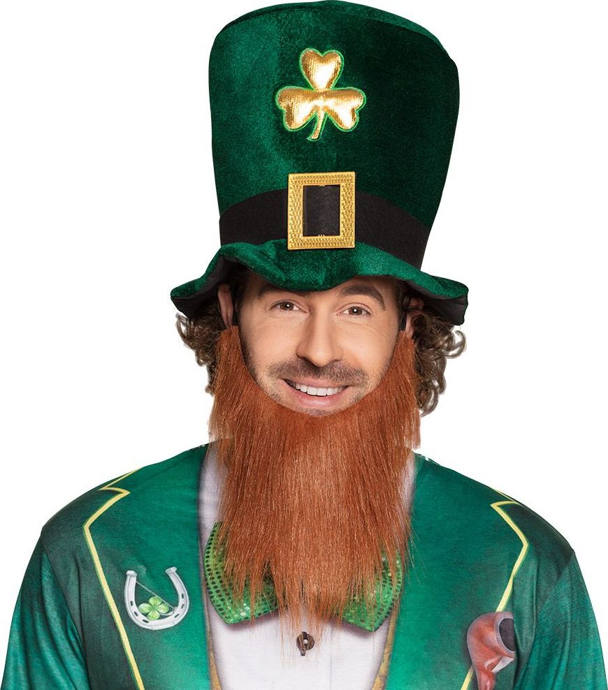 Ierse leprechaun hoed met baard