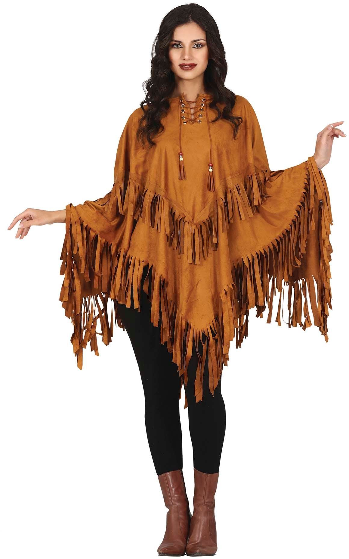 Indiaan poncho outfit unisex