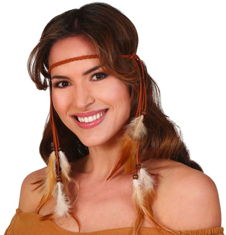 Indianen Hoofdband Bruin