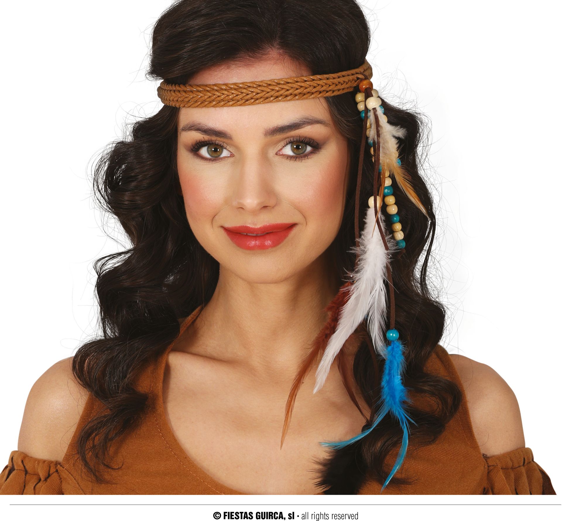 Indianen Hoofdband met Veren