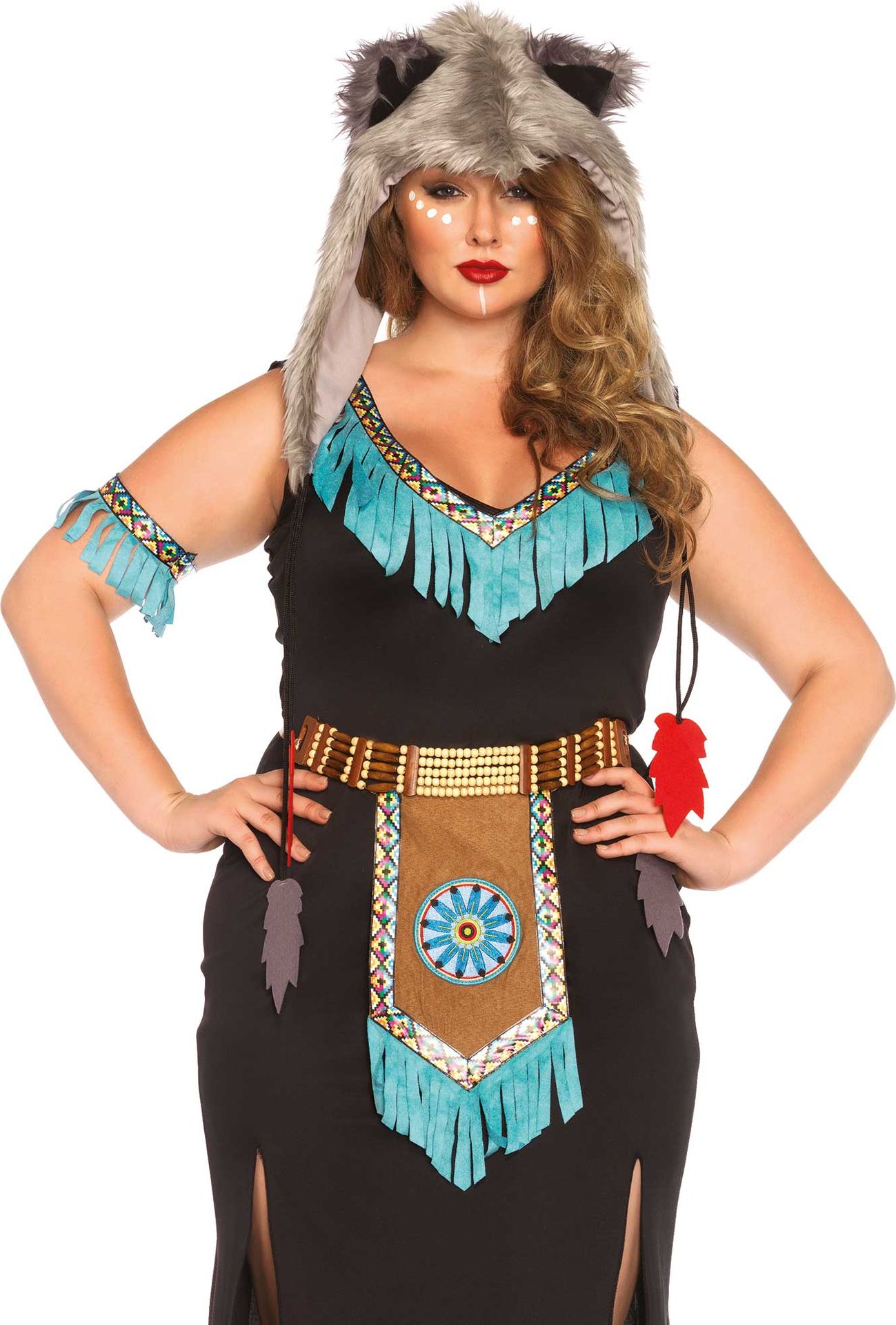 Indianen krijger outfit dames plus size
