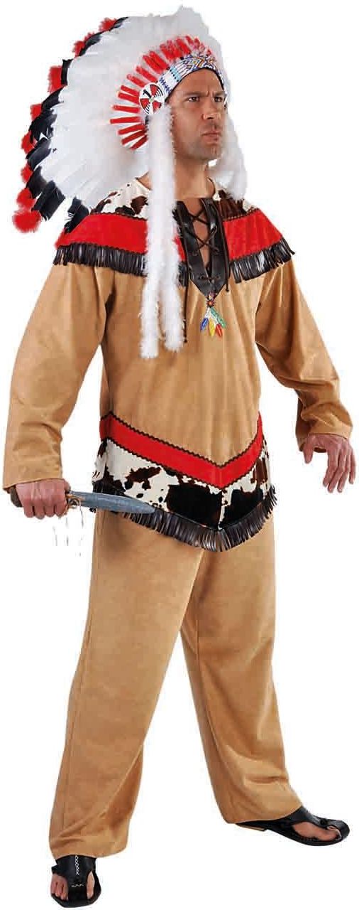 Indianen pak bruin man