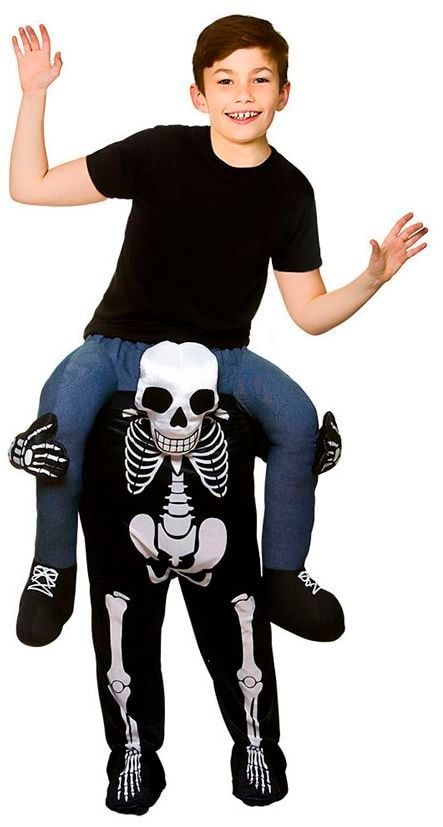 Instap kostuum kind skelet