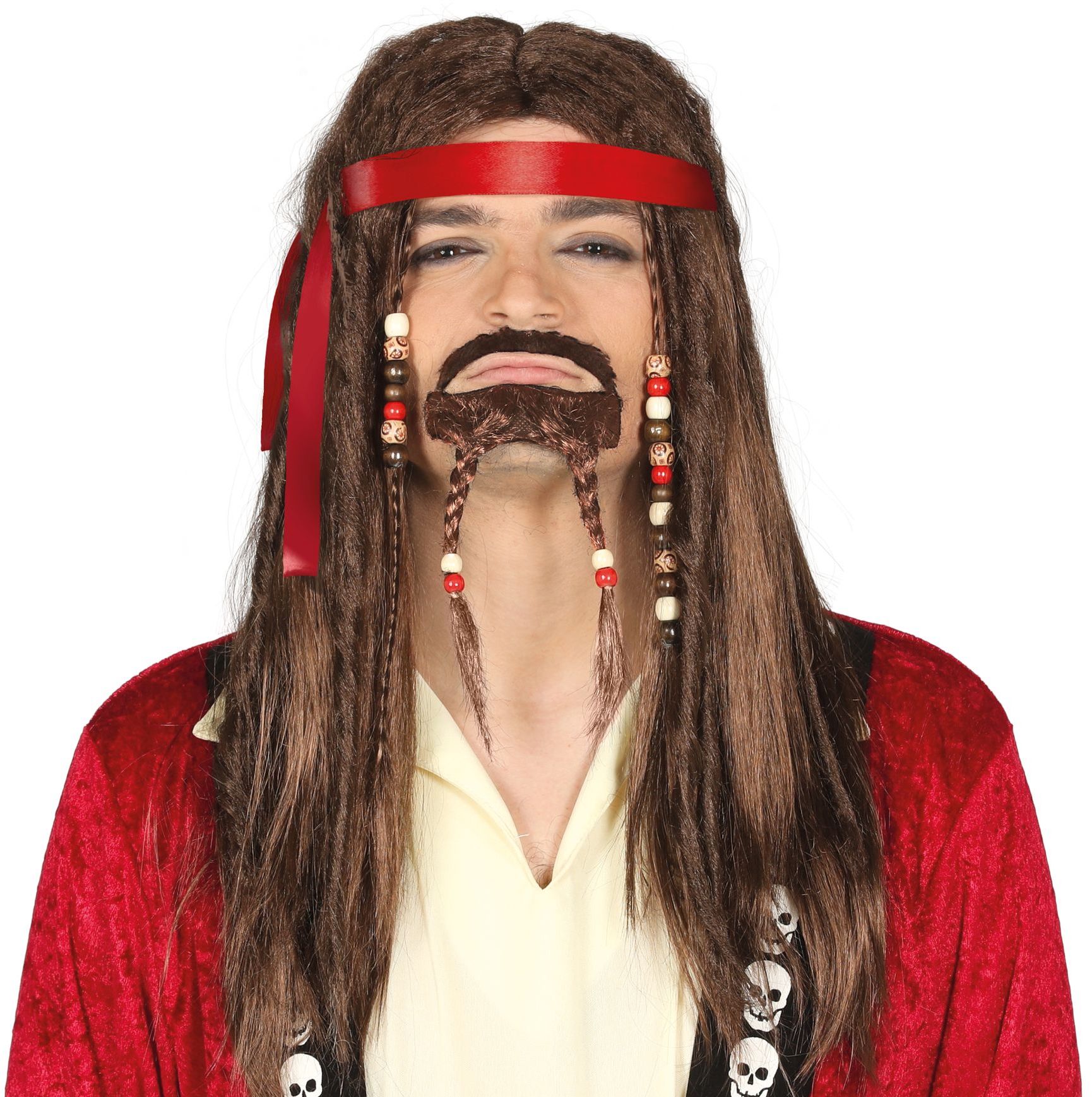 Jack Sparrow Pruik met Kralen