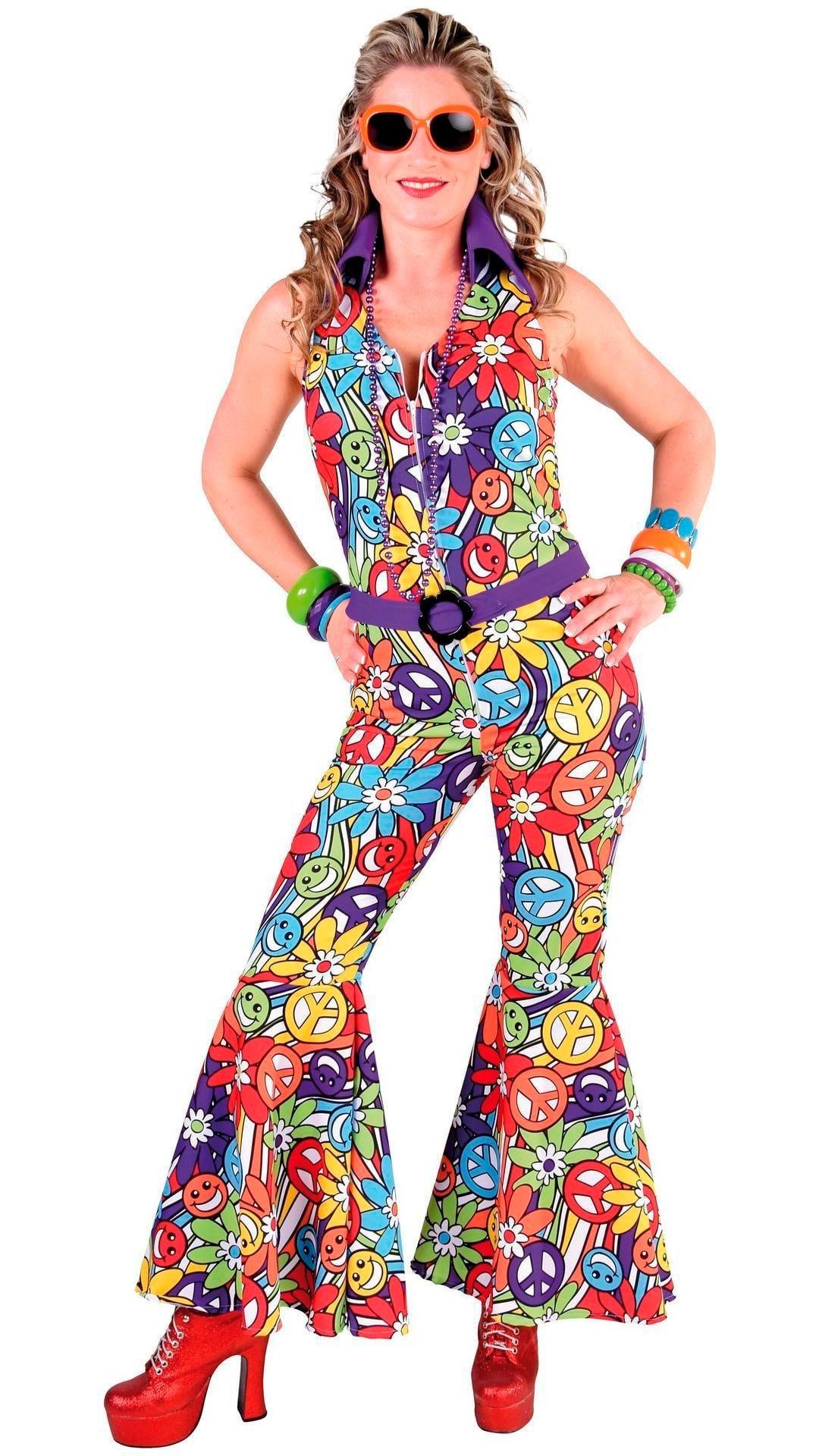 Jaren 60 hippie jumpsuit vrouwen