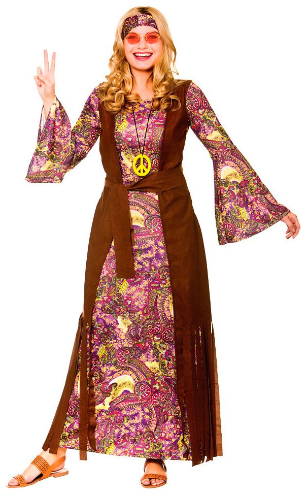 Jaren 60 hippie jurk