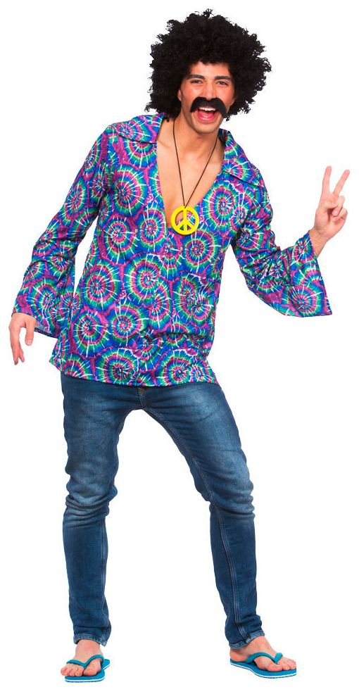 Jaren 60 hippie shirt psychedelic