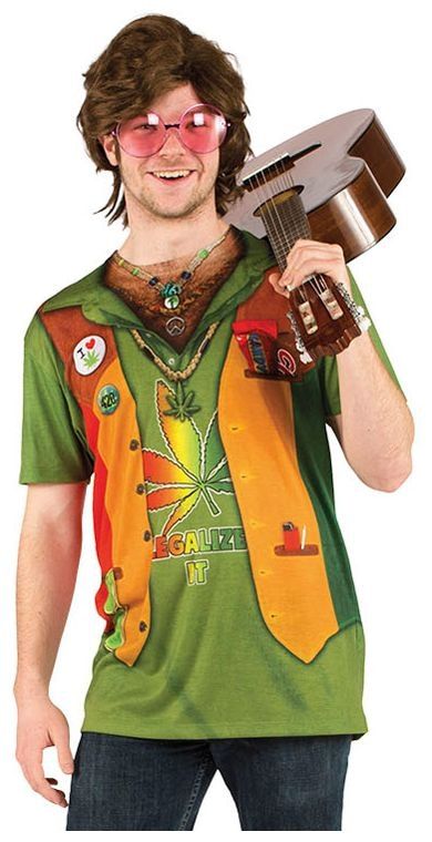 Jaren 60 hippie t-shirt