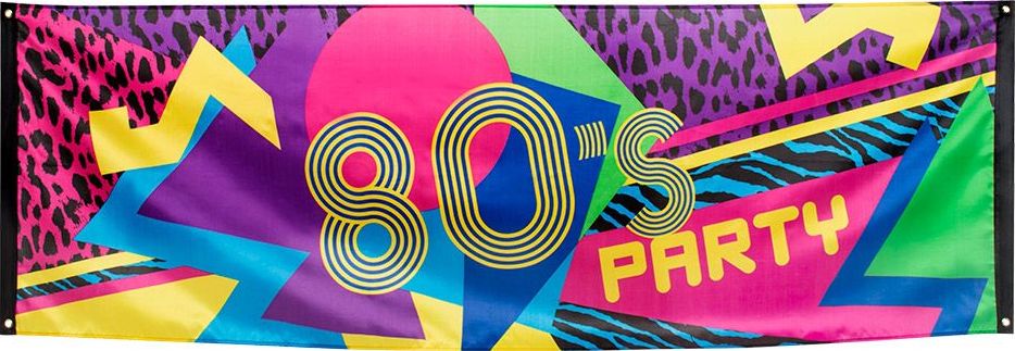 Jaren 80 disco thema banner