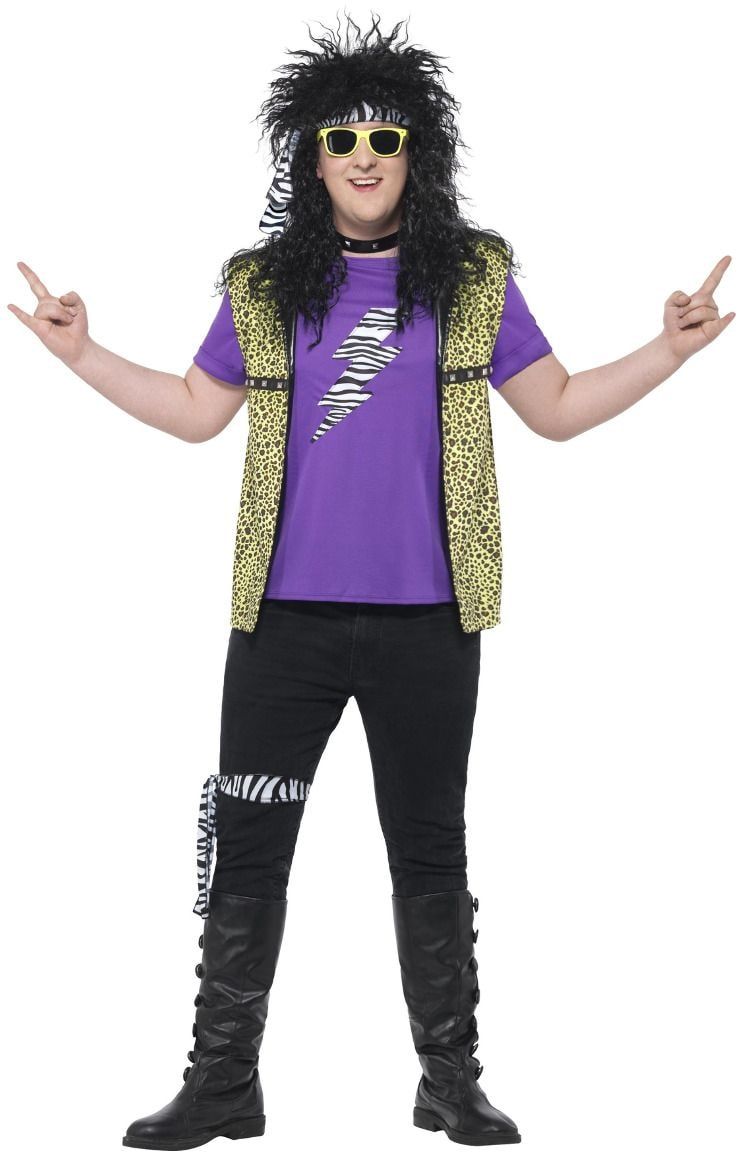 Jaren 80 rockster kostuum