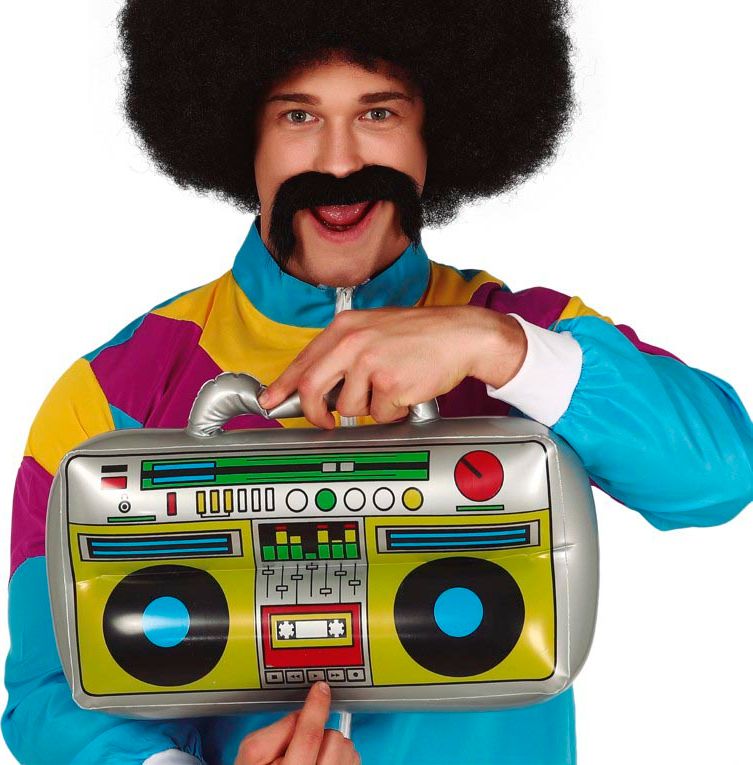 Jaren 90 radio boombox opblaasbaar