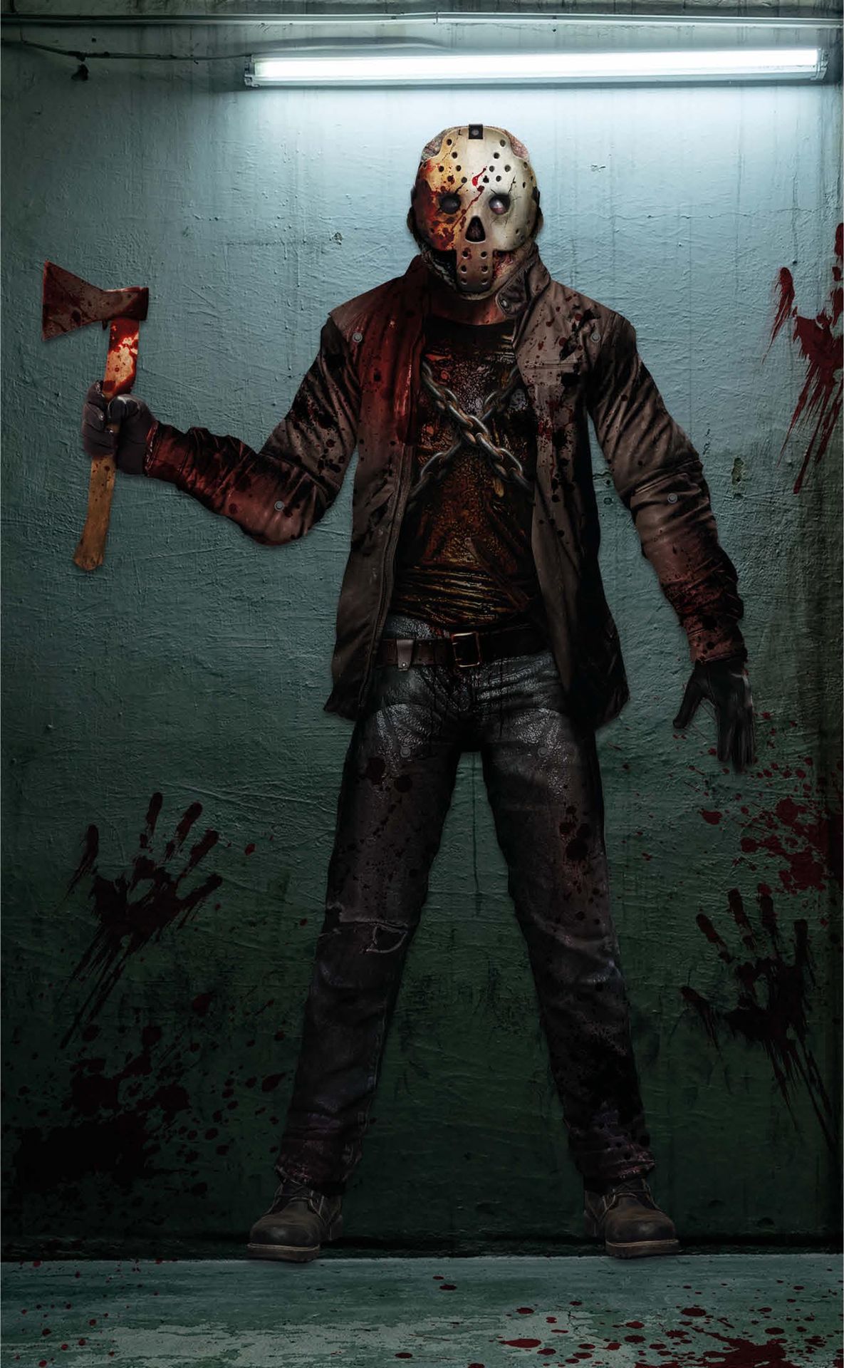 Jason Voorhees wanddecoratie 180 cm halloween
