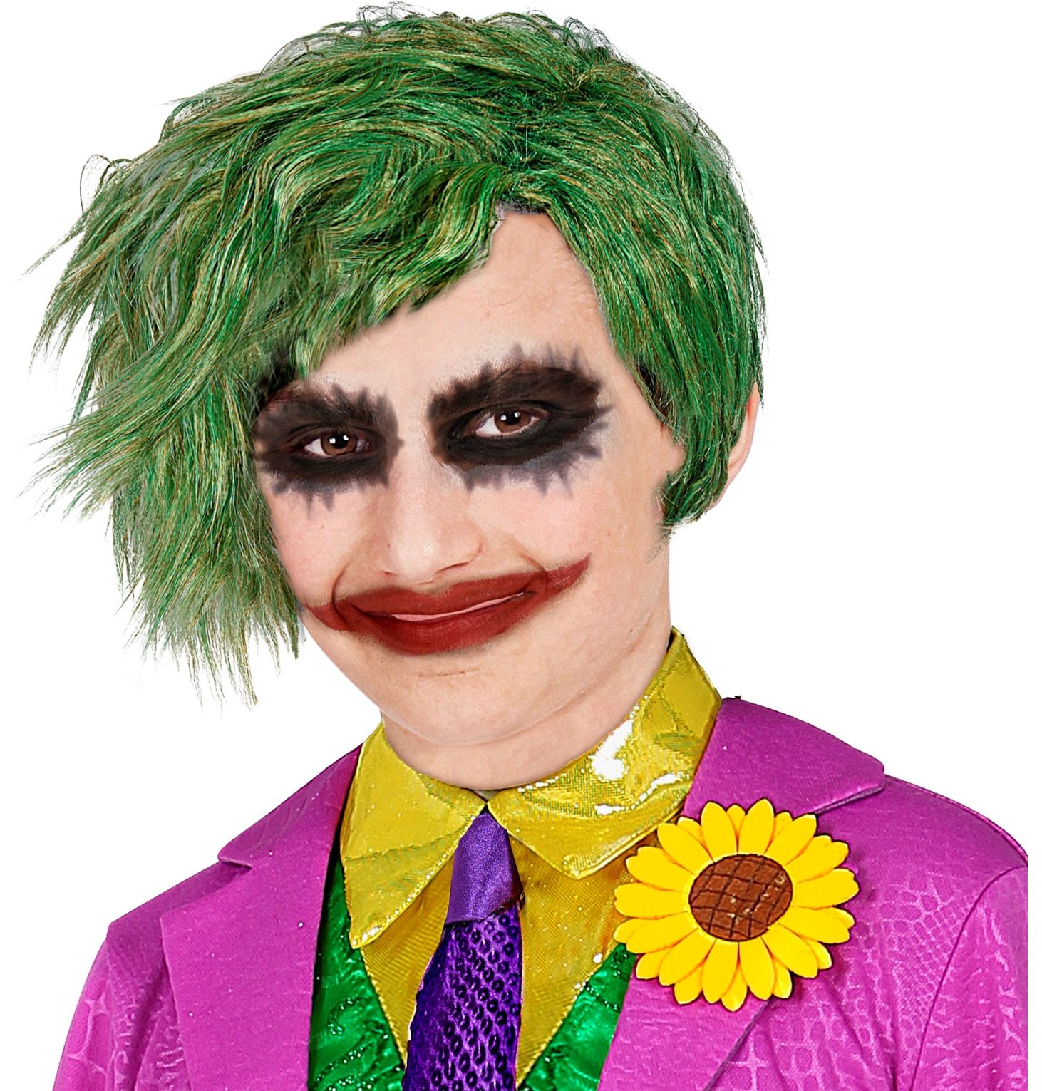 Joker pruik kinderen groen