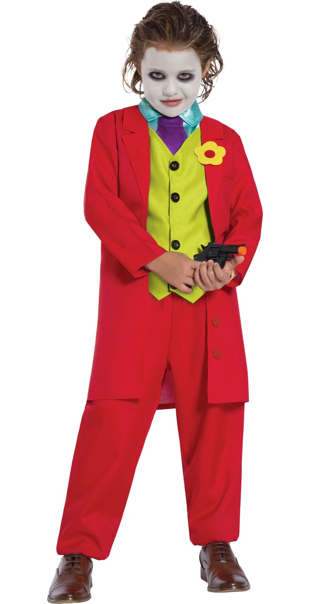 Jongens Joker Kostuum Rood