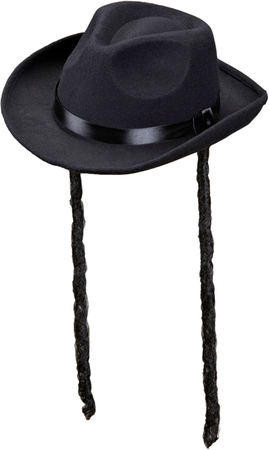 Joodse hoed met pijpenkrullen