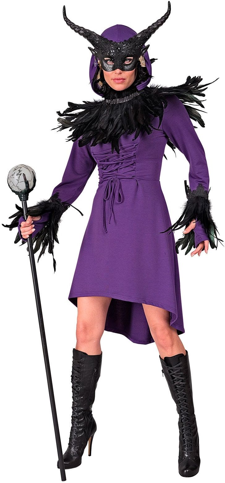 Jurk Middeleeuwen Paars Vrouwen