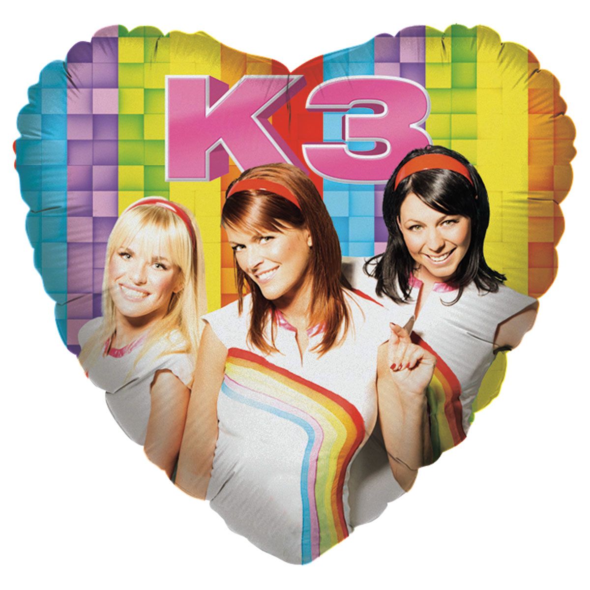 K3 classic hartjes folieballon