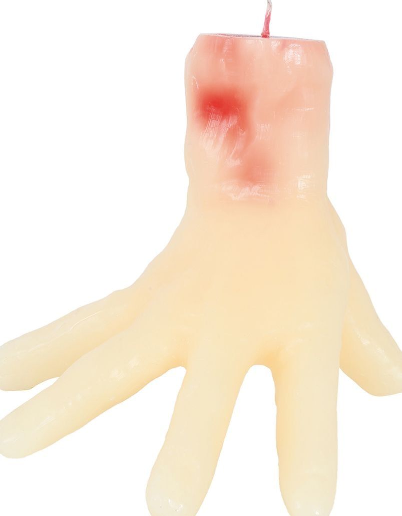 Kaars afgehakte hand