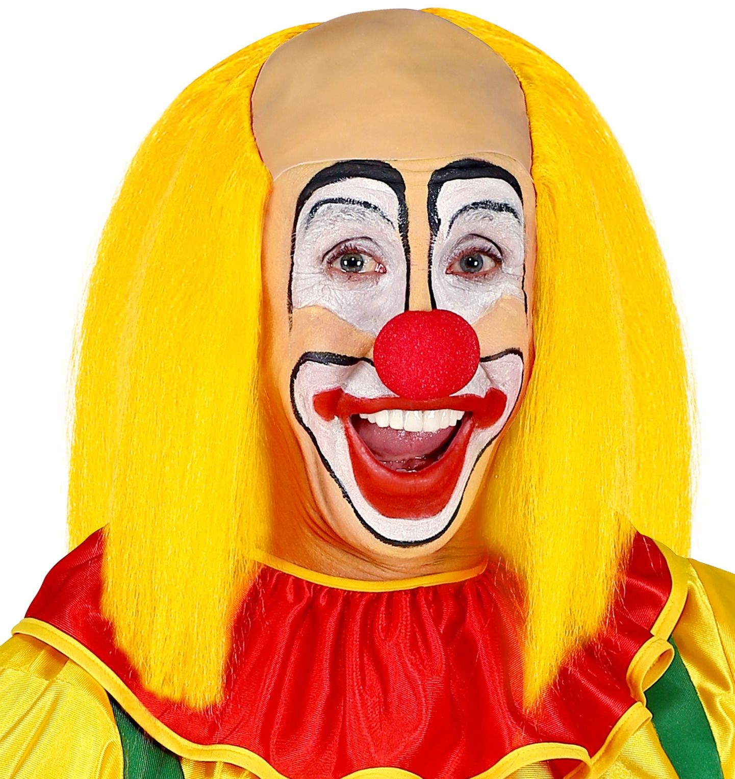 Kalende gele clownspruik