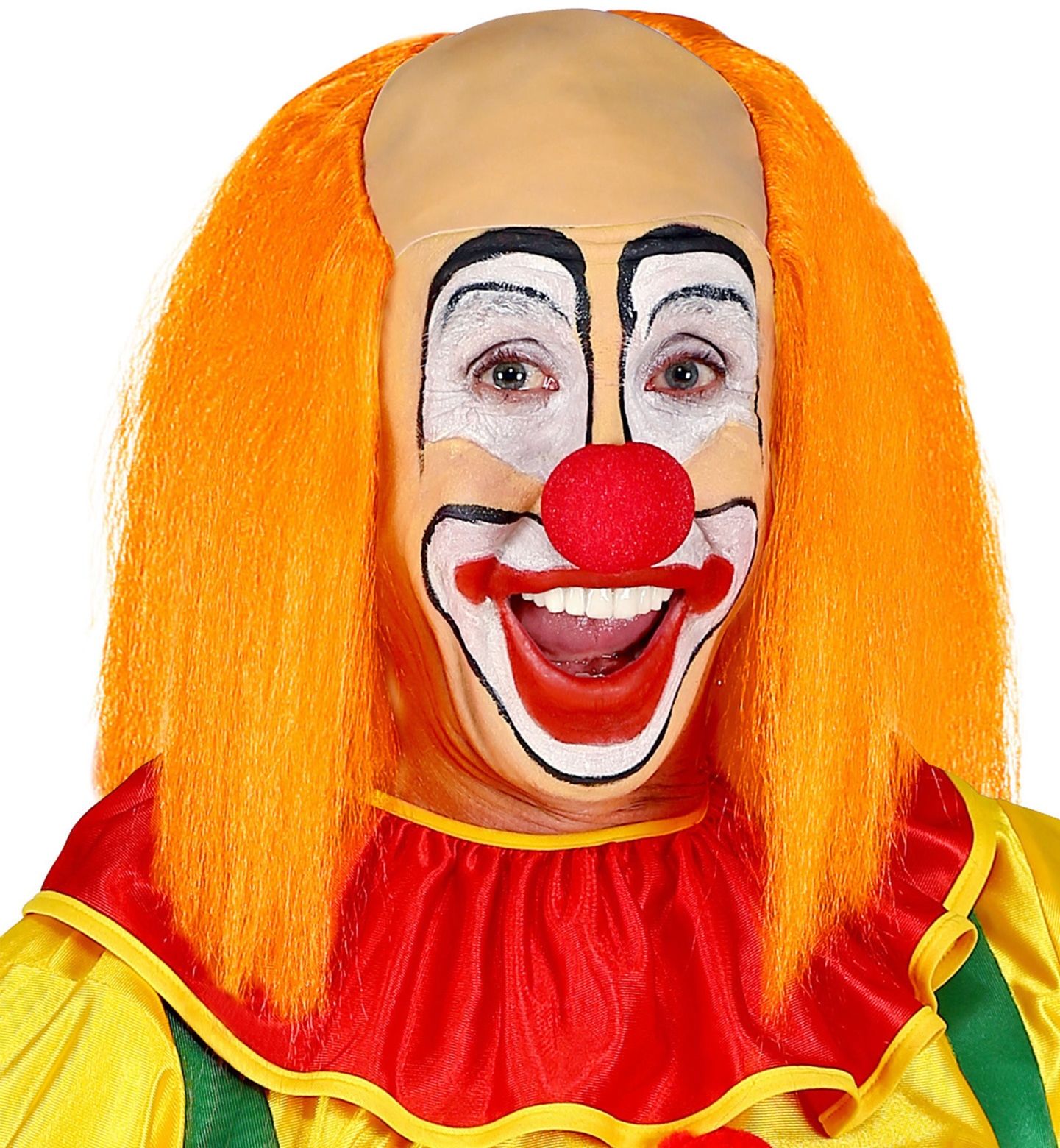 Kalende oranje clownspruik