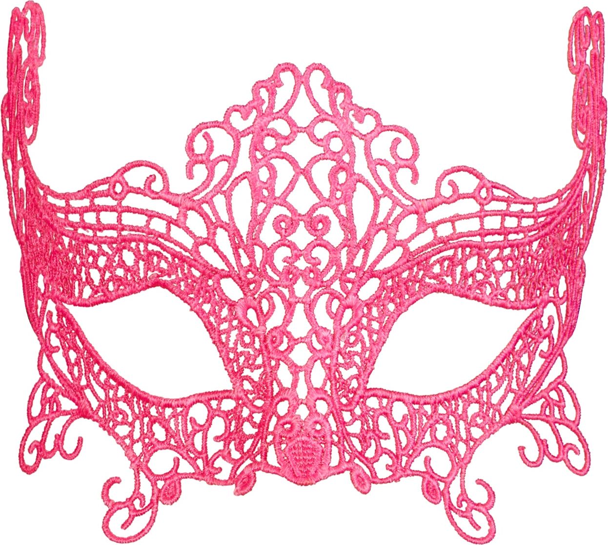 Kanten oogmasker neon roze