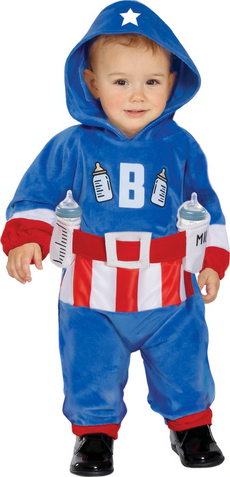 Kapitein melk superheld outfit baby